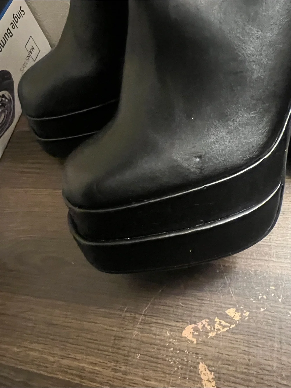 Forever 21 Black Platform Block Heel Ankle Boots
